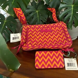 🩷🧡VERA BRADLEY🩷🧡Little Hipster & Zip ID Case in Zippy Zags/NWT